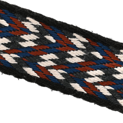 Hermes Toile Swift 25mm Sangle Cavale Shoulder Strap Black White Deep Blue 5 of 5