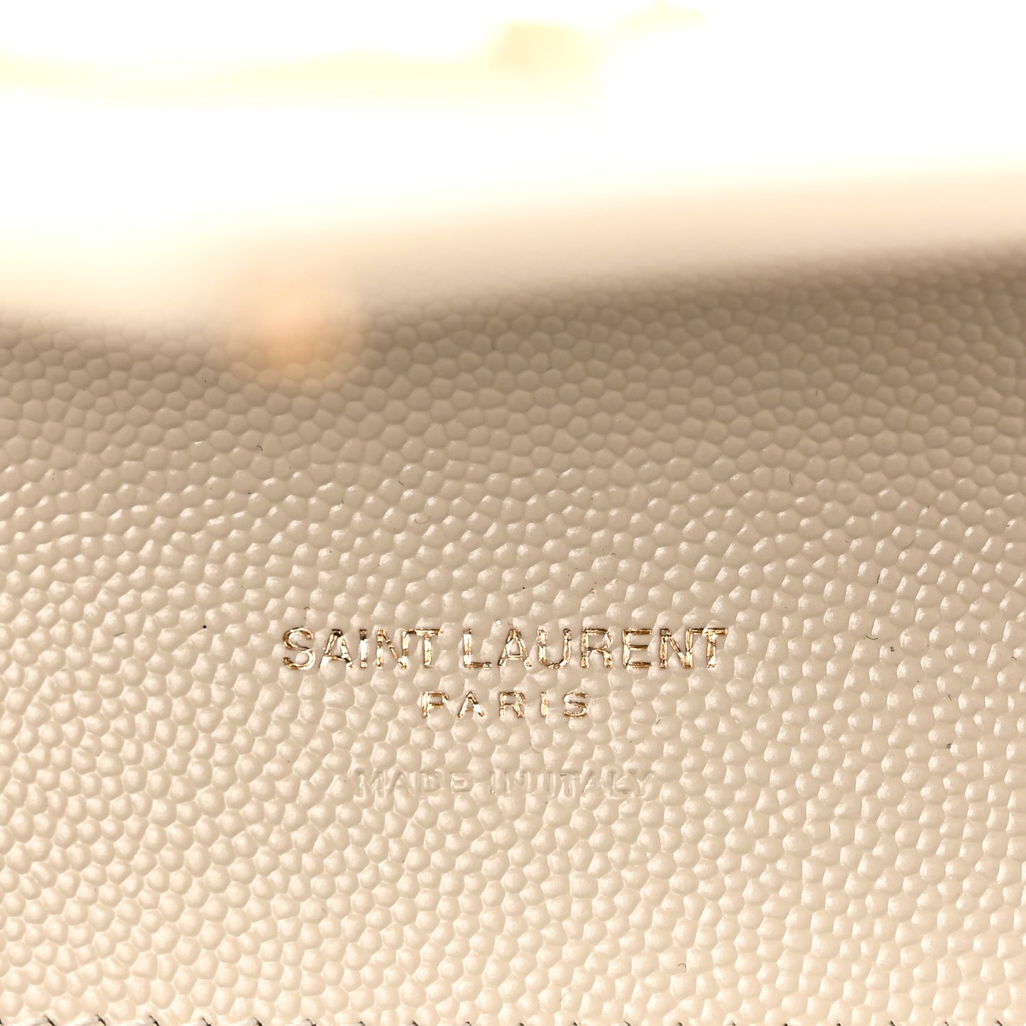 Grain De Poudre Matelasse Chevron Monogram Envelope Clutch Crema Soft
