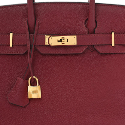 Hermes Togo BIRKIN 30 Rouge Grenat 8 of 10