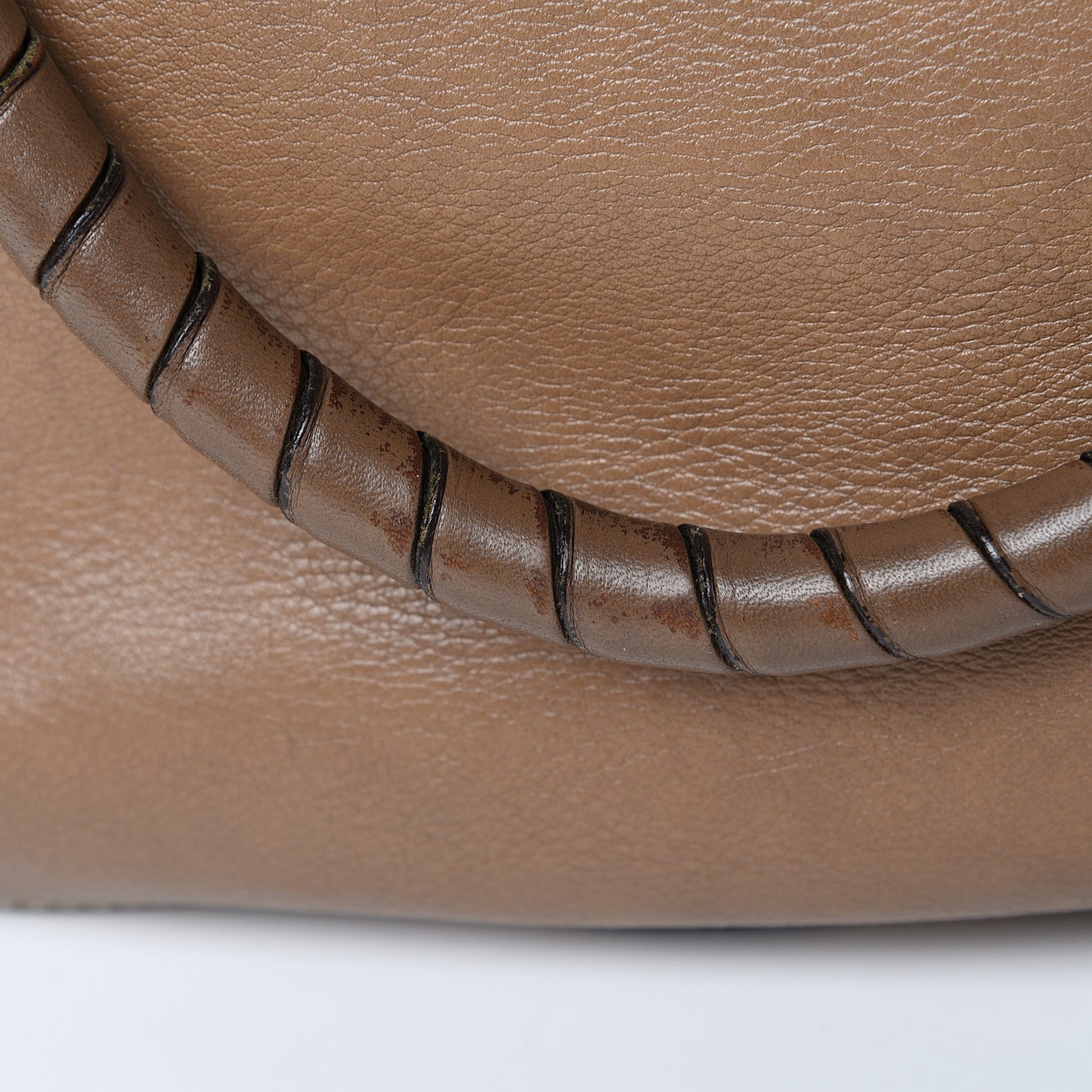 Calfskin Large Marcie Satchel Nut