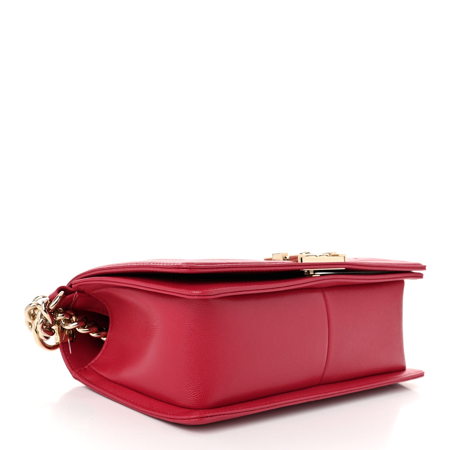 Chanel Caviar Quilted Medium Boy Flap Dark Pink 4 of 10