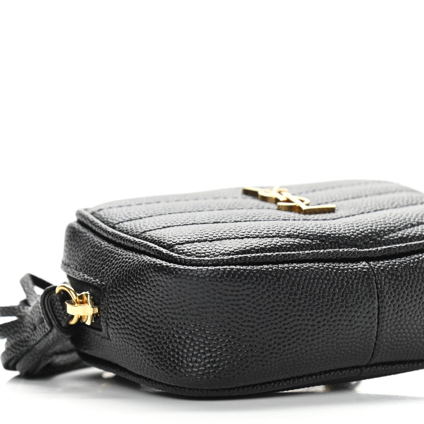 Grain De Poudre Matelasse Monogram Baby Lou Camera Bag Black