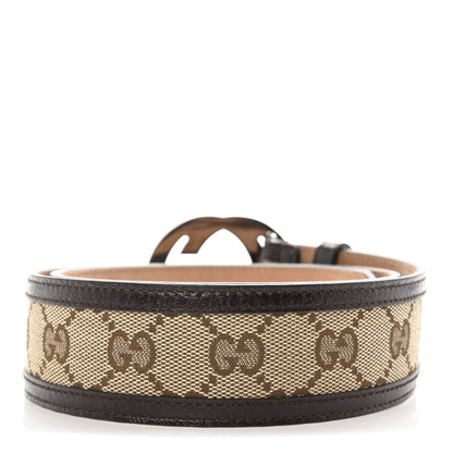 Gucci Monogram Interlocking G Belt 80 32 Dark Brown 2 of 5