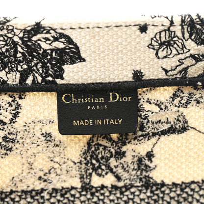 Christian Dior Canvas Zodiac Toile De Jouy Embroidered Medium Book Tote Latte 6 of 12