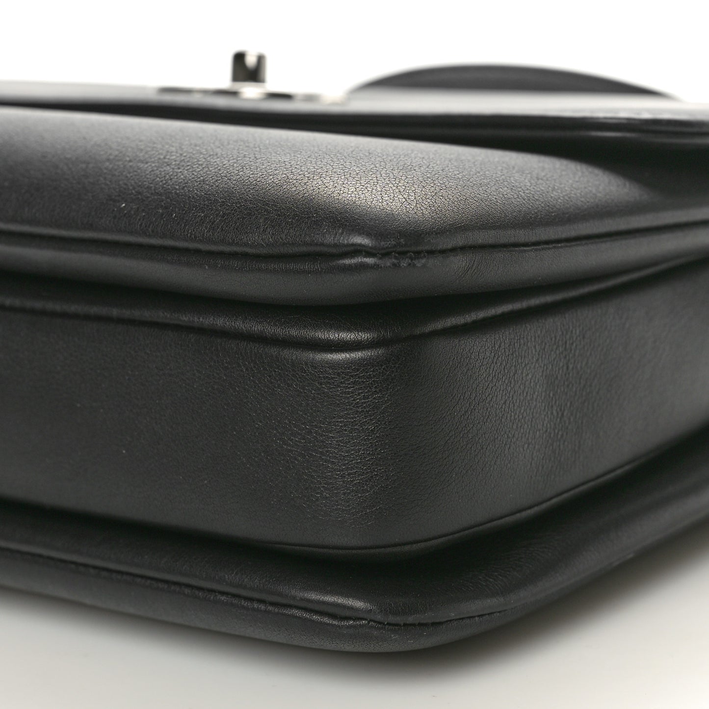 Calfskin Small Trendy CC Dual Handle Flap Bag Black