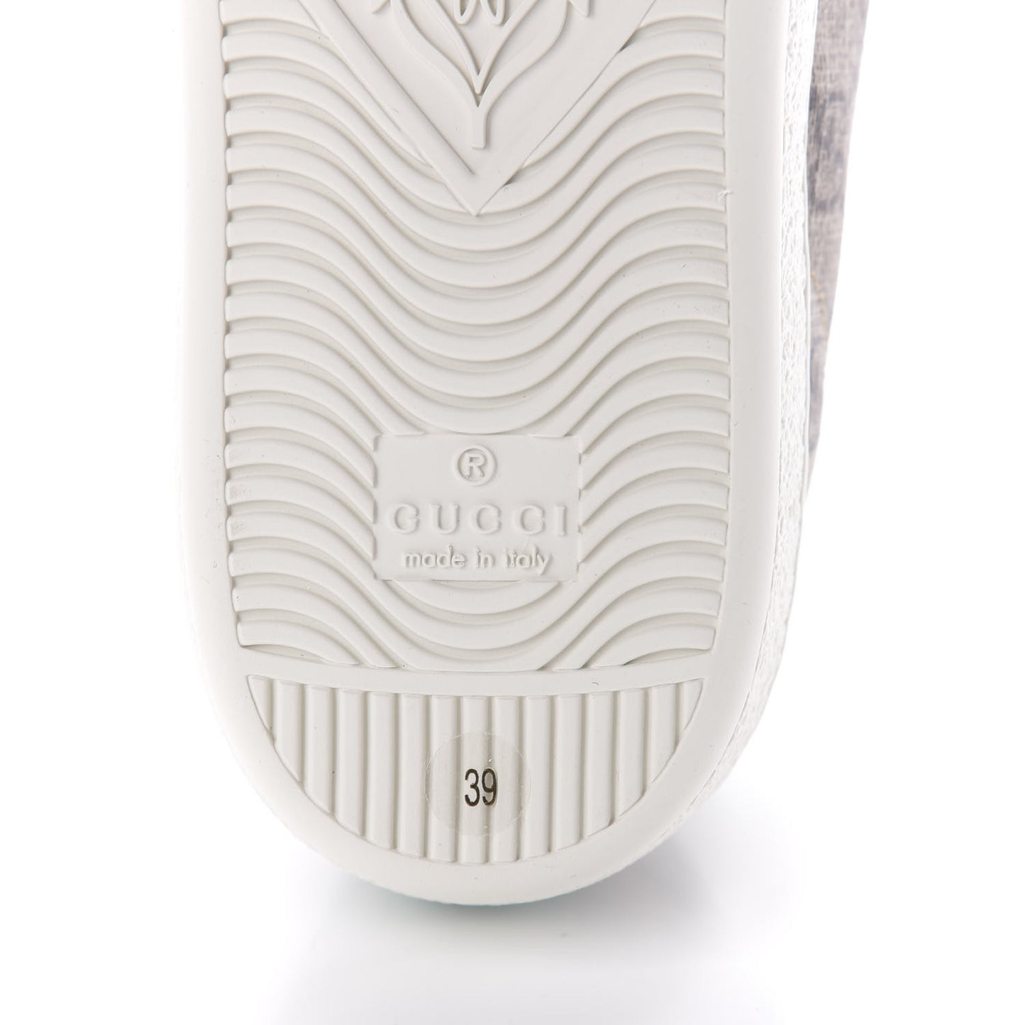 GG Supreme Monogram Fake/Not Womens Ace Sneakers 39 Beige New Shamarock Brown Sugar