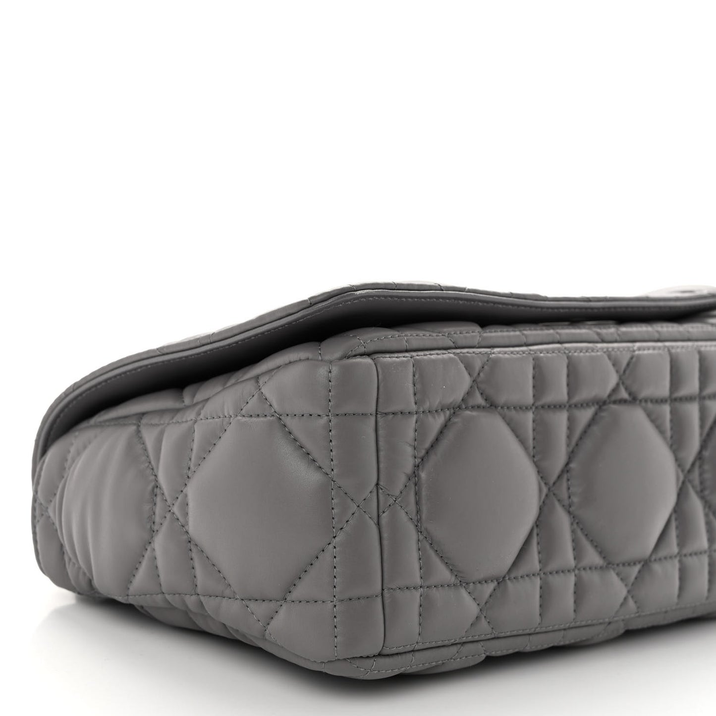 Calfskin Macrocannage Medium Caro Bag Iron Grey