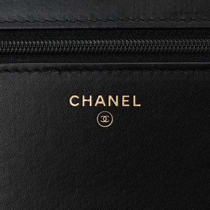 Chanel Caviar Quilted Chain Around Boy Wallet On Chain WOC Black 6 of 13