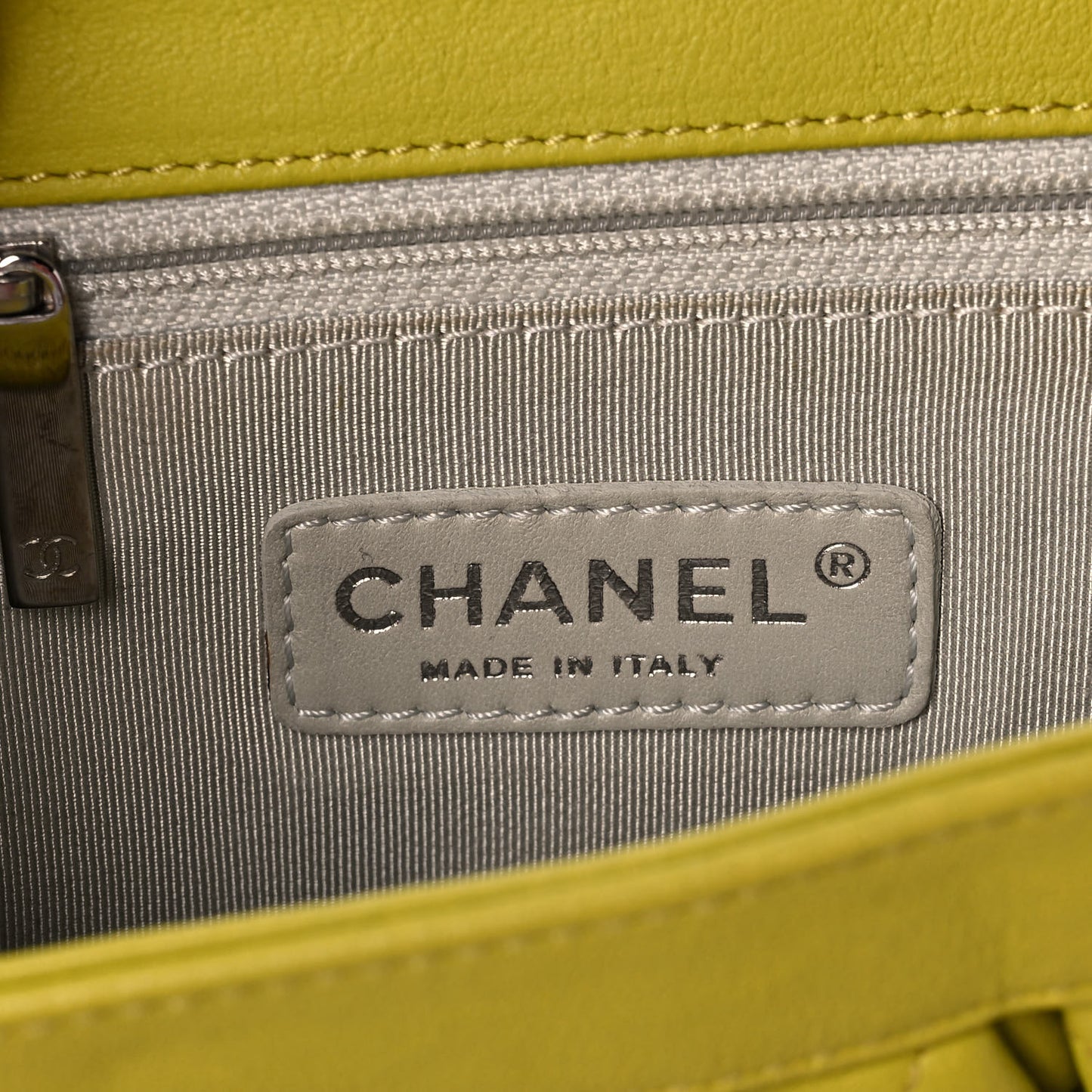 Washed Lambskin Quilted Mini Chain Around Flap Yellow