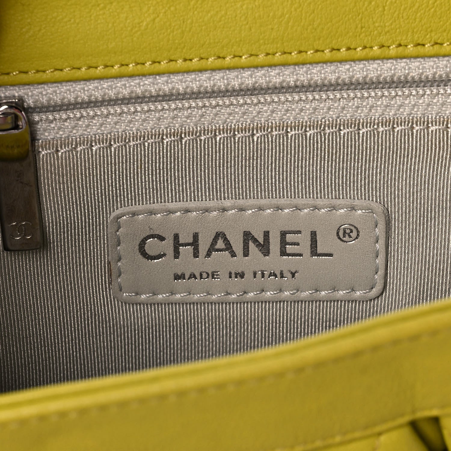 Chanel Washed Lambskin Quilted Mini Chain Around Flap Yellow 6 of 11