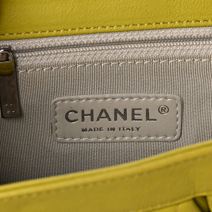 Chanel Washed Lambskin Quilted Mini Chain Around Flap Yellow 6 of 11