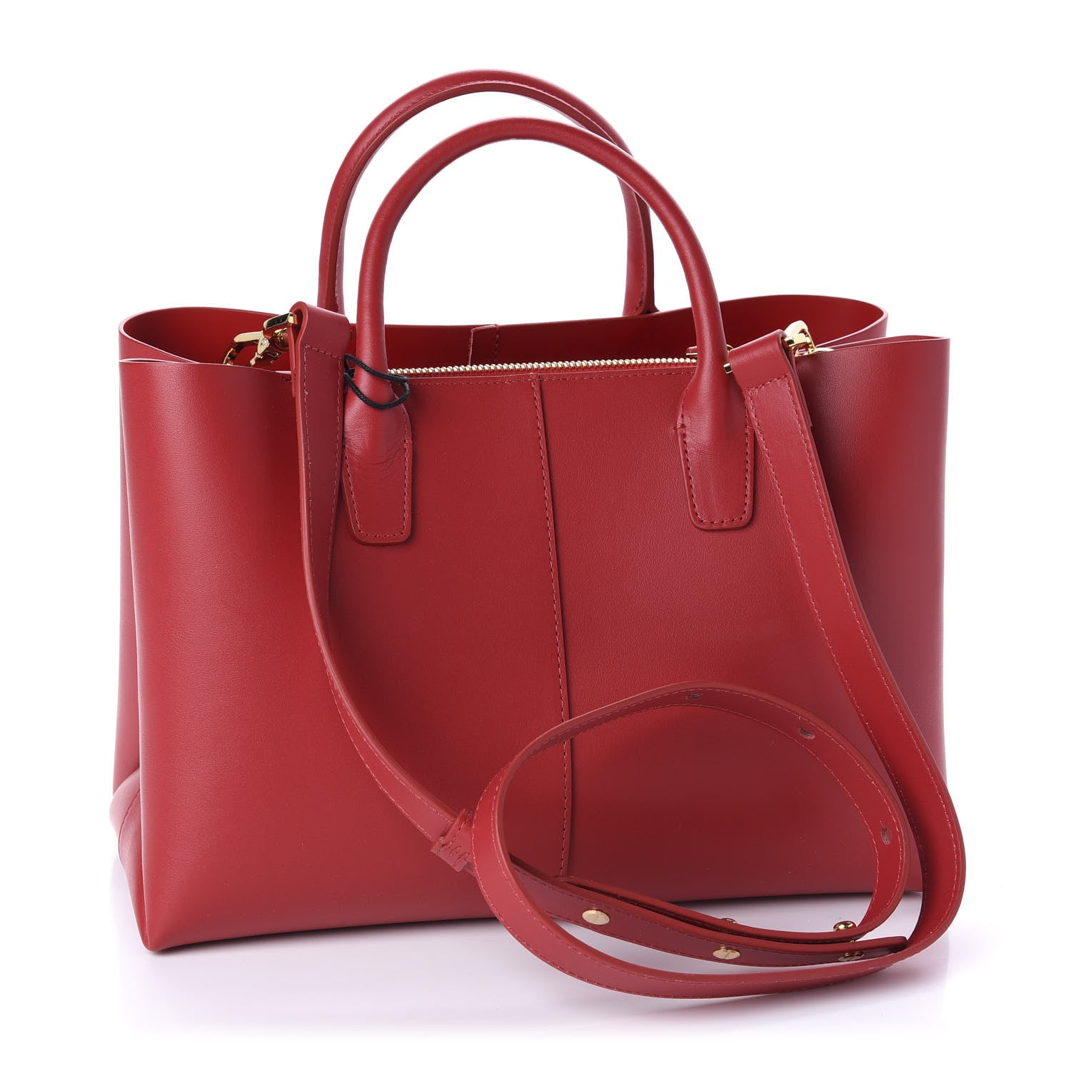 Mansur Gavriel Calfskin Mini Folded Bag Flamma 4 of 10