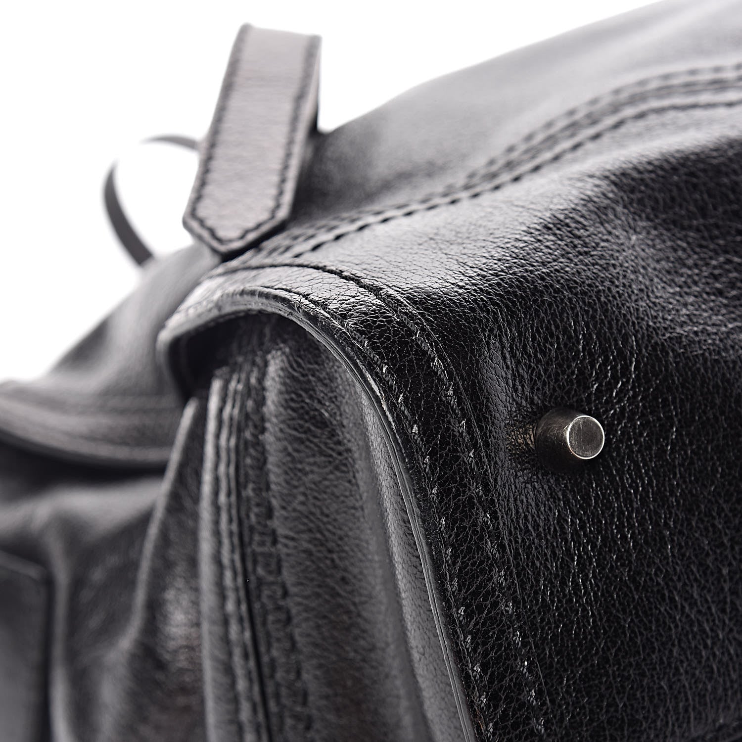 Burberry Calfskin Chain Satchel Black 10 of 14