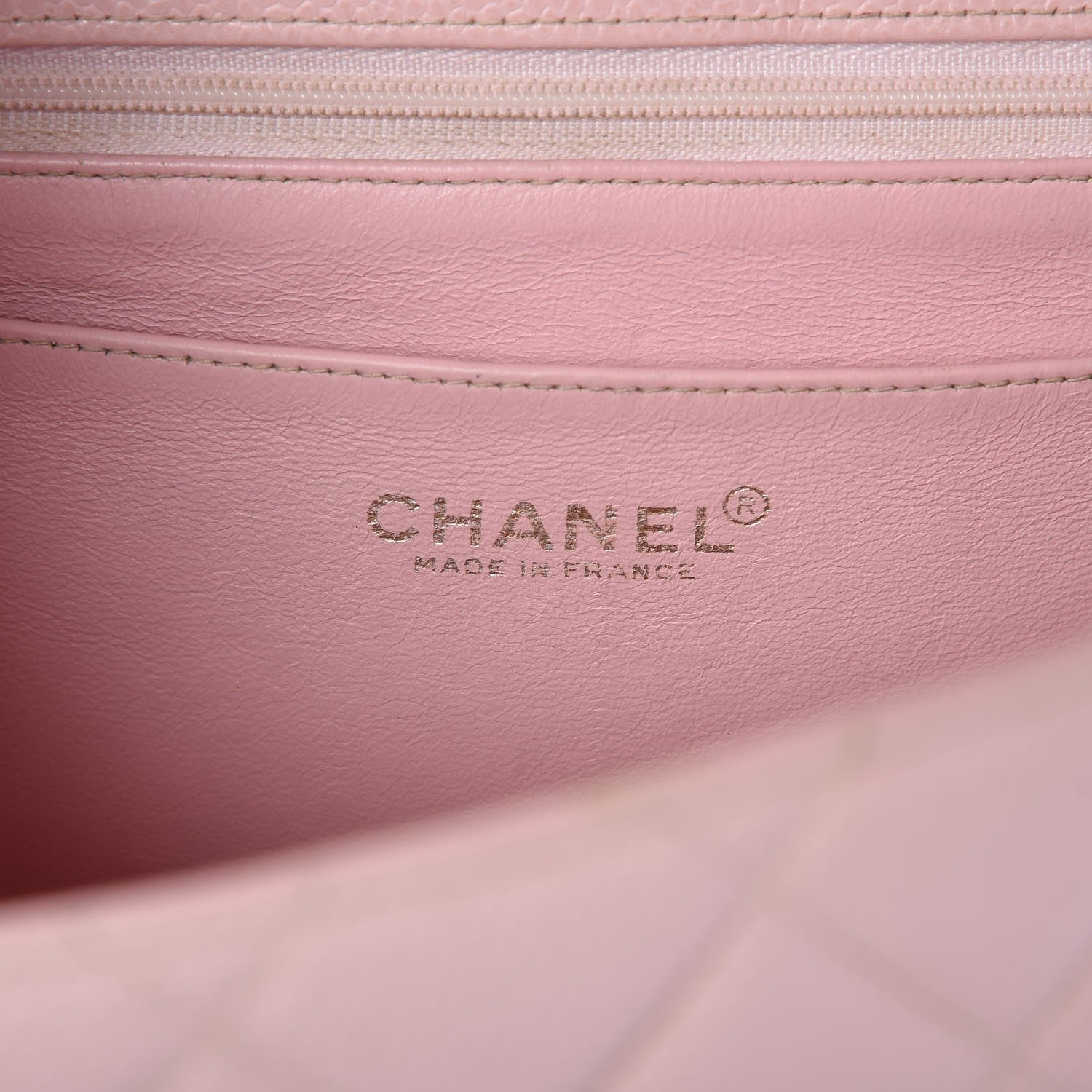 Chanel Caviar Jumbo Single Flap Pink 7 of 12