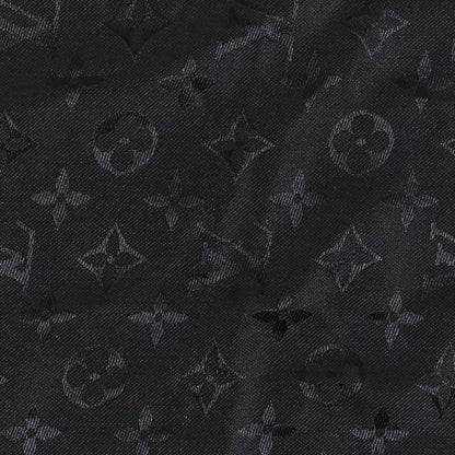 Louis Vuitton Silk Wool Monogram Shawl Black 4 of 4