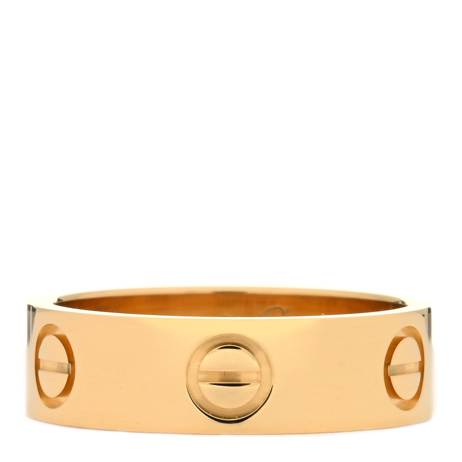 Cartier 18K Yellow Gold 5.5mm LOVE Ring 53 6.5 1 of 5