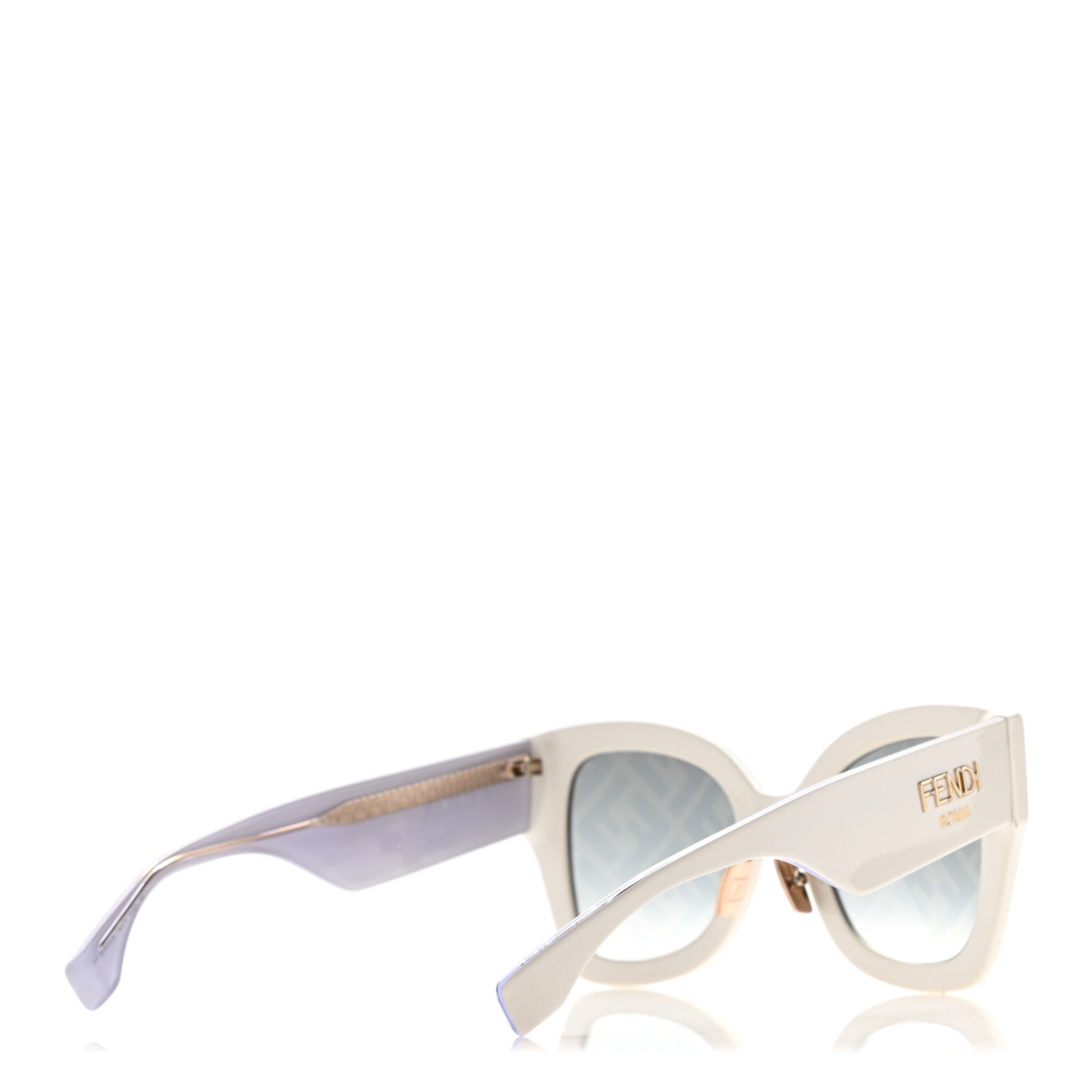 Fendi Acetate FF Sunglasses FF 0434/G/S White Gold 4 of 9