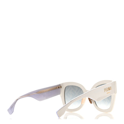Fendi Acetate FF Sunglasses FF 0434/G/S White Gold 4 of 9
