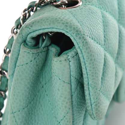 Chanel Caviar Quilted Extra Mini Flap Green 21 of 22