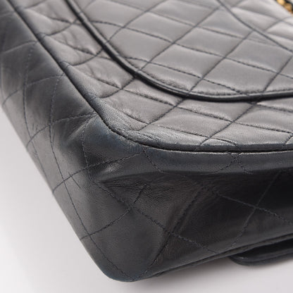 Chanel Lambskin Quilted Medium Double Flap Black 16 of 16
