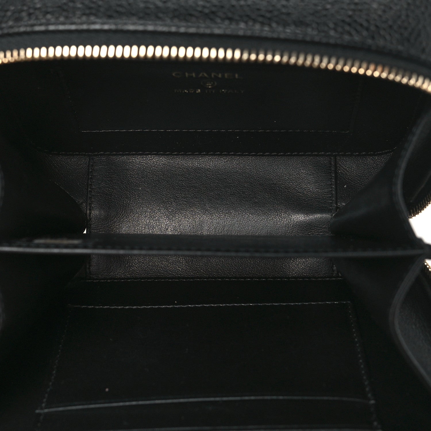 Chanel Caviar Quilted CC Filigree Vanity Clutch With Chain Black 6 of 11