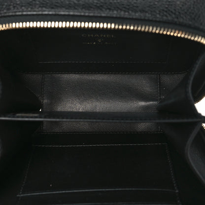 Chanel Caviar Quilted CC Filigree Vanity Clutch With Chain Black 6 of 11