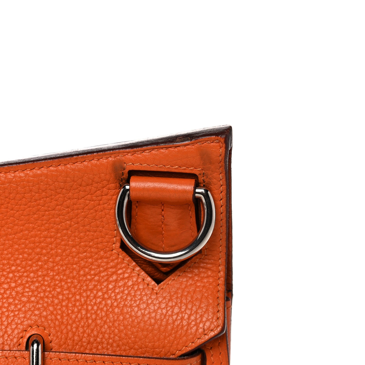 Hermes Taurillon Clemence Jypsiere 34 Orange 22 of 37
