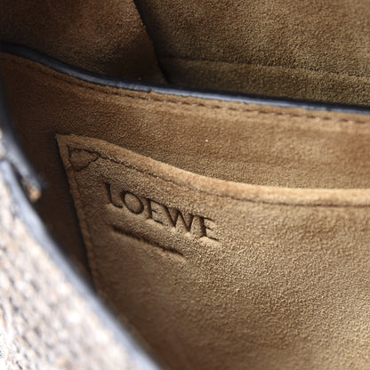 Loewe Calfskin Tweed Small Gate Crossbody Bag Tan 5 of 9
