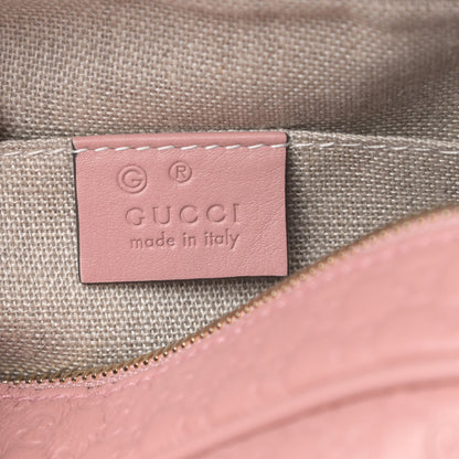 Gucci Soft Microguccissima Mini Bree Messenger Bag Soft Pink 6 of 10