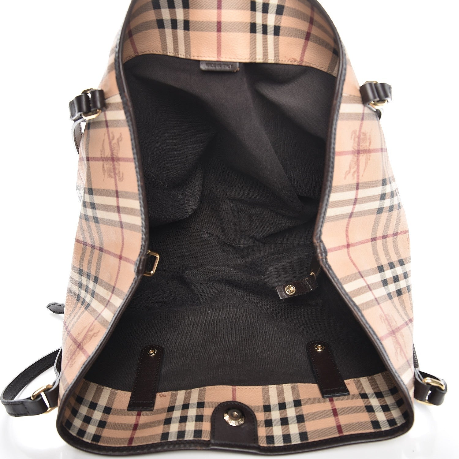 Burberry Haymarket Check Large Canterbury Tote Chocolate 5 of 22