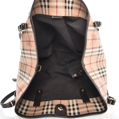 Burberry Haymarket Check Large Canterbury Tote Chocolate 5 of 22