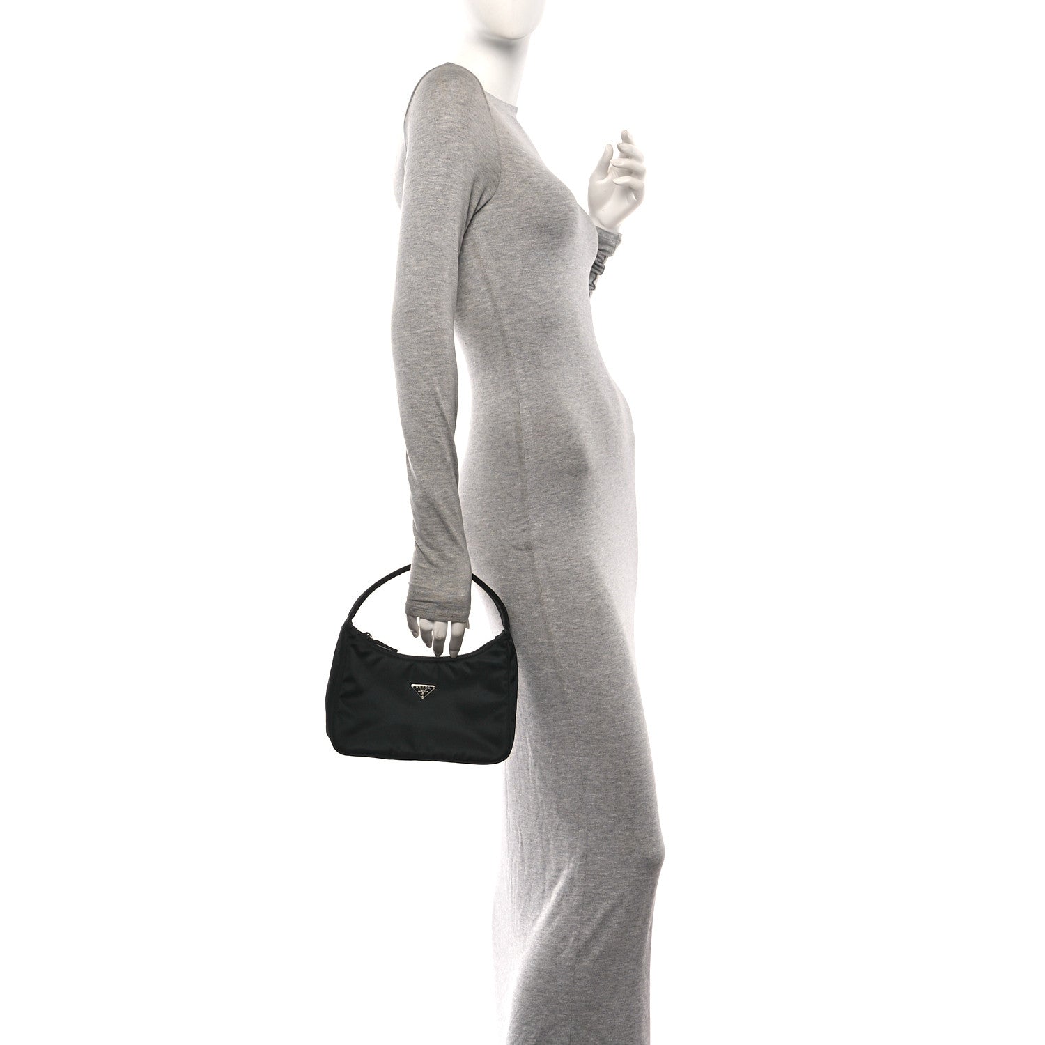 Prada Tessuto Nylon Sport Mini Shoulder Bag Black 2 of 9