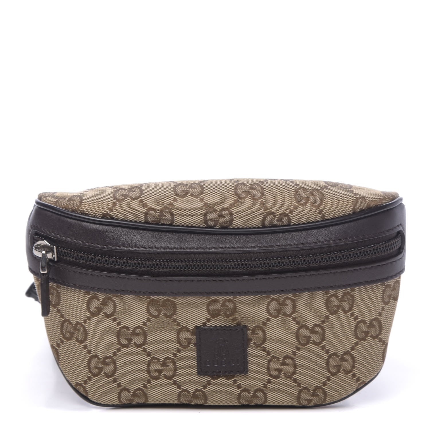 Gucci Canvas Monogram GG Web Belt Bag Brown 1 of 10