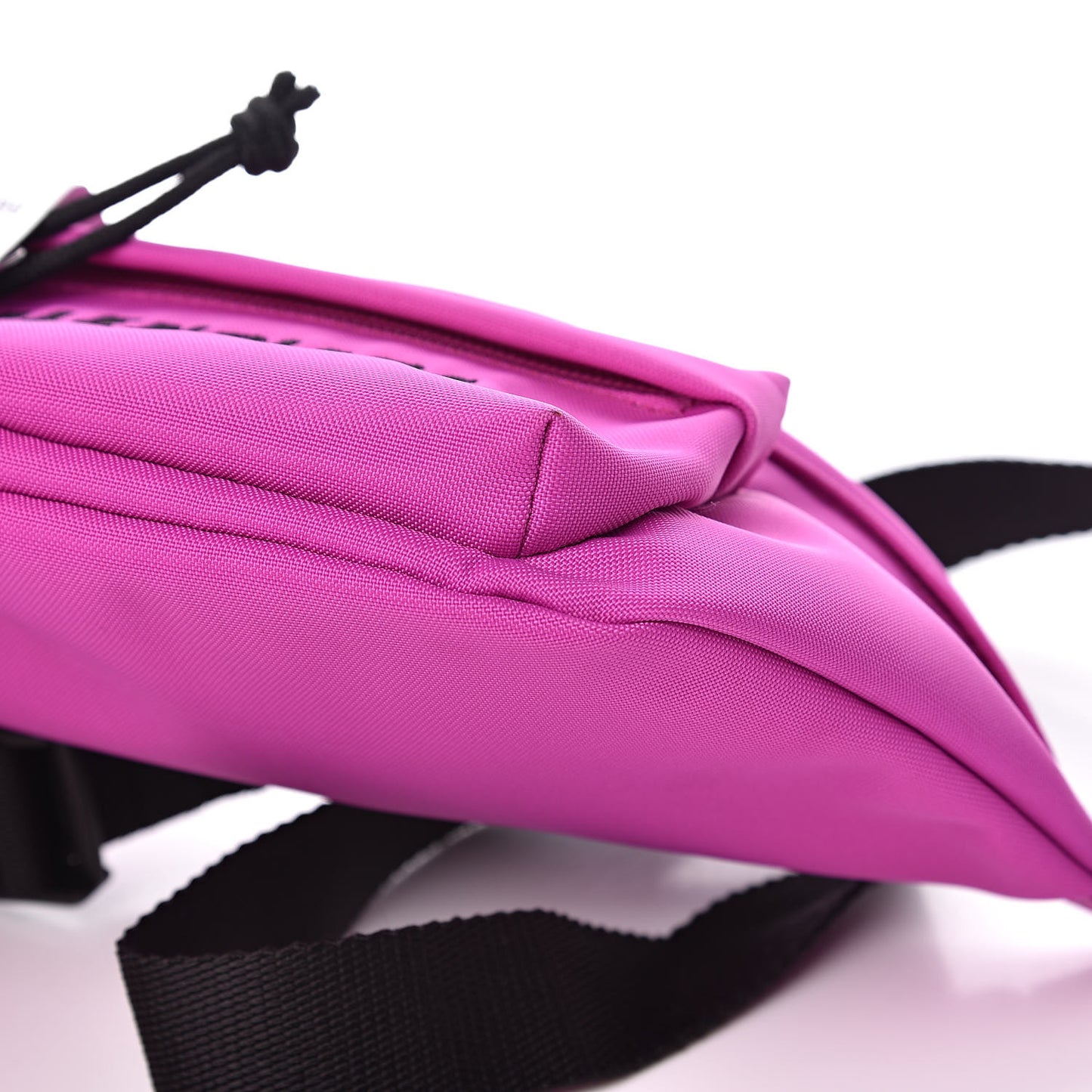 Sport Nylon Logo Embroidered Small Wheel Beltpack Fuchsia Black