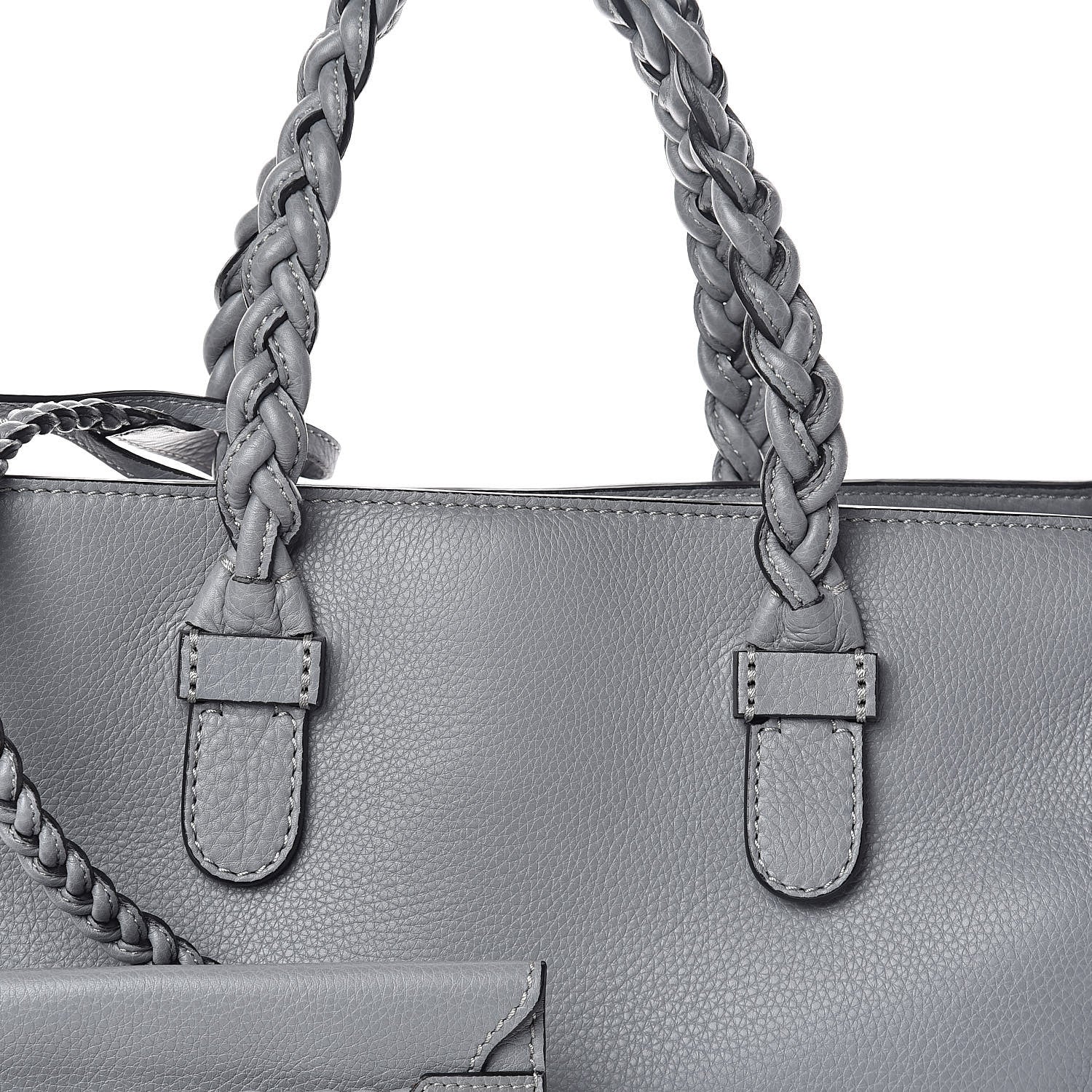 Valentino Garavani Grained Calfskin Small To Be Cool Tote Grigio Perla 7 of 9