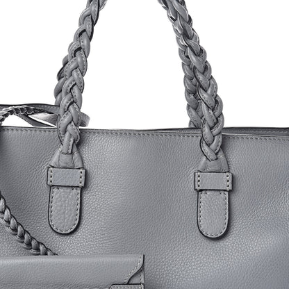 Valentino Garavani Grained Calfskin Small To Be Cool Tote Grigio Perla 7 of 9