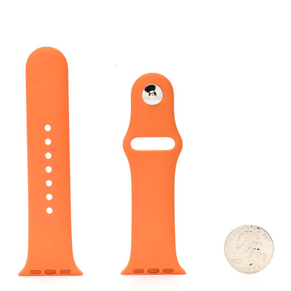 Hermes Silicone 41mm Apple Sports Watch Single Tour Band Orange 2 of 5