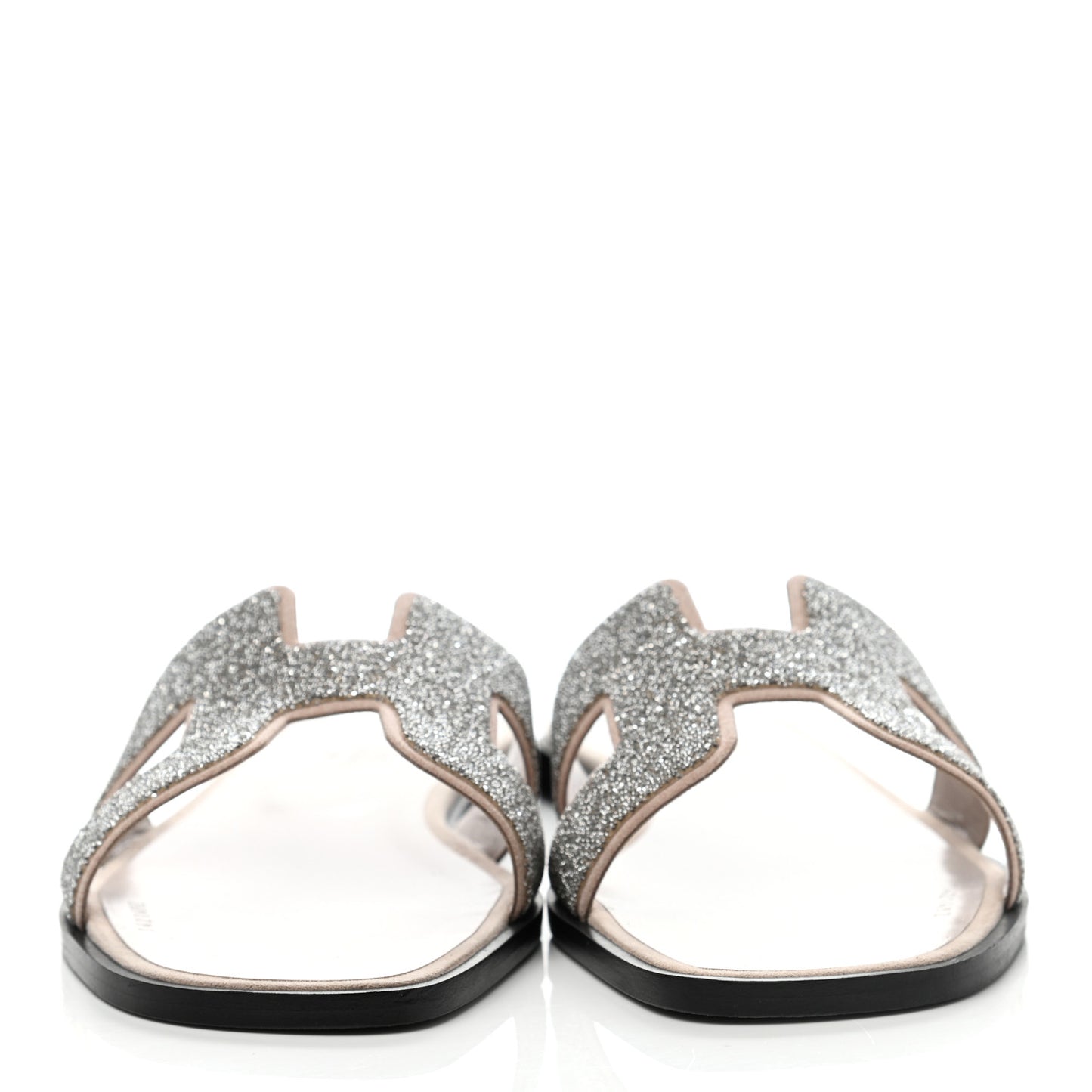 Suede Goatskin Crystal Powder Oran Sandals 39.5