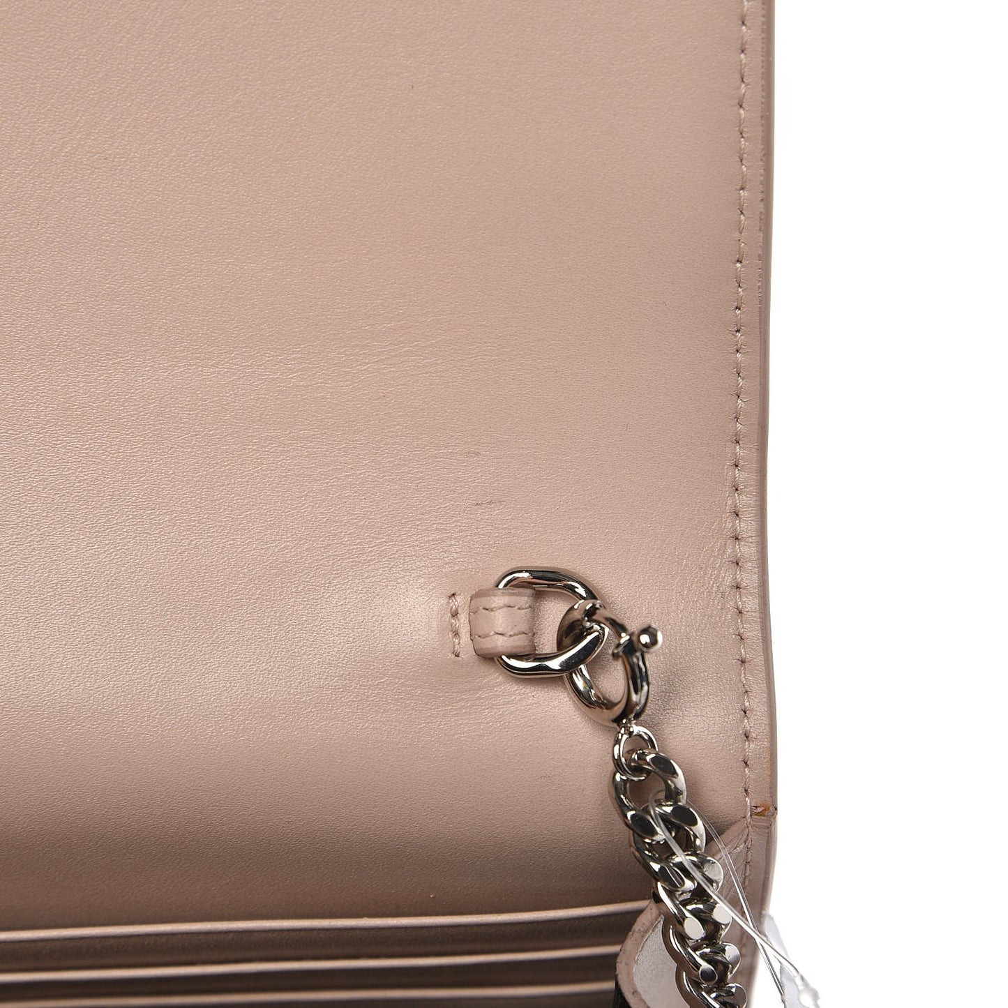 Smooth Calfskin Classic Monogram Kate Tassel Chain Wallet Marble Pink