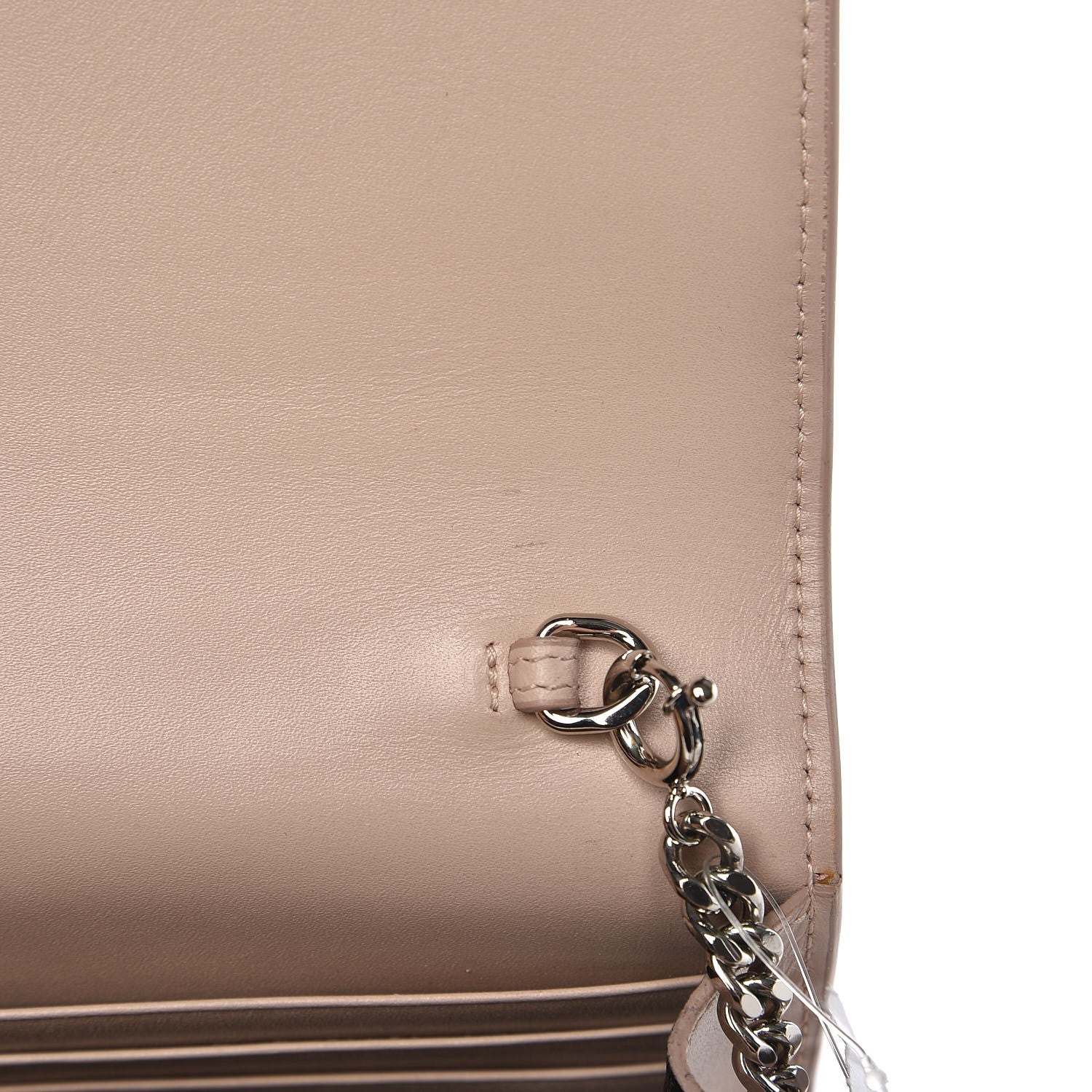 Saint Laurent Smooth Calfskin Classic Monogram Kate Tassel Chain Wallet Marble Pink 7 of 8