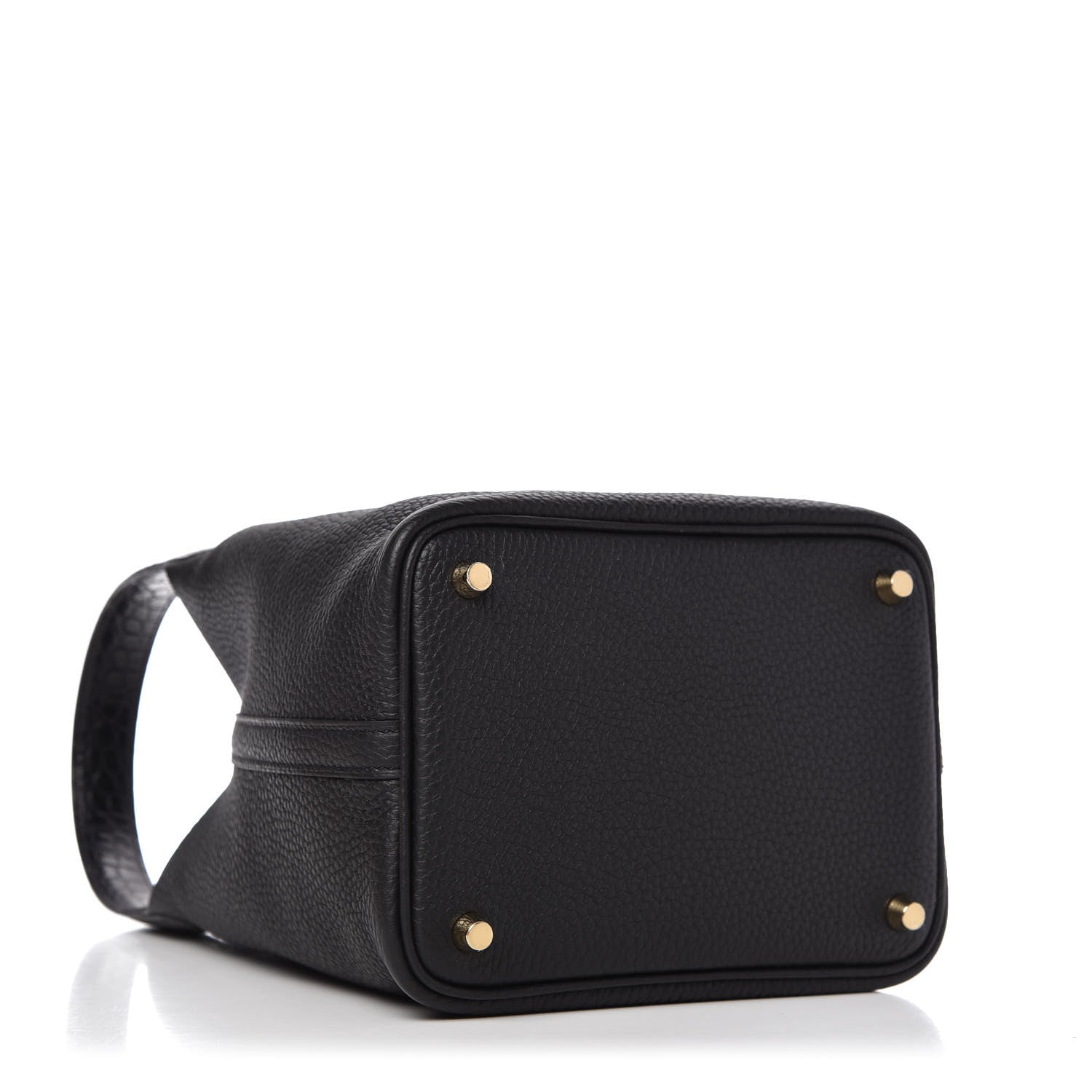 Hermes Taurillon Clemence Matte Alligator Picotin Lock Touch 18 PM Black 4 of 10