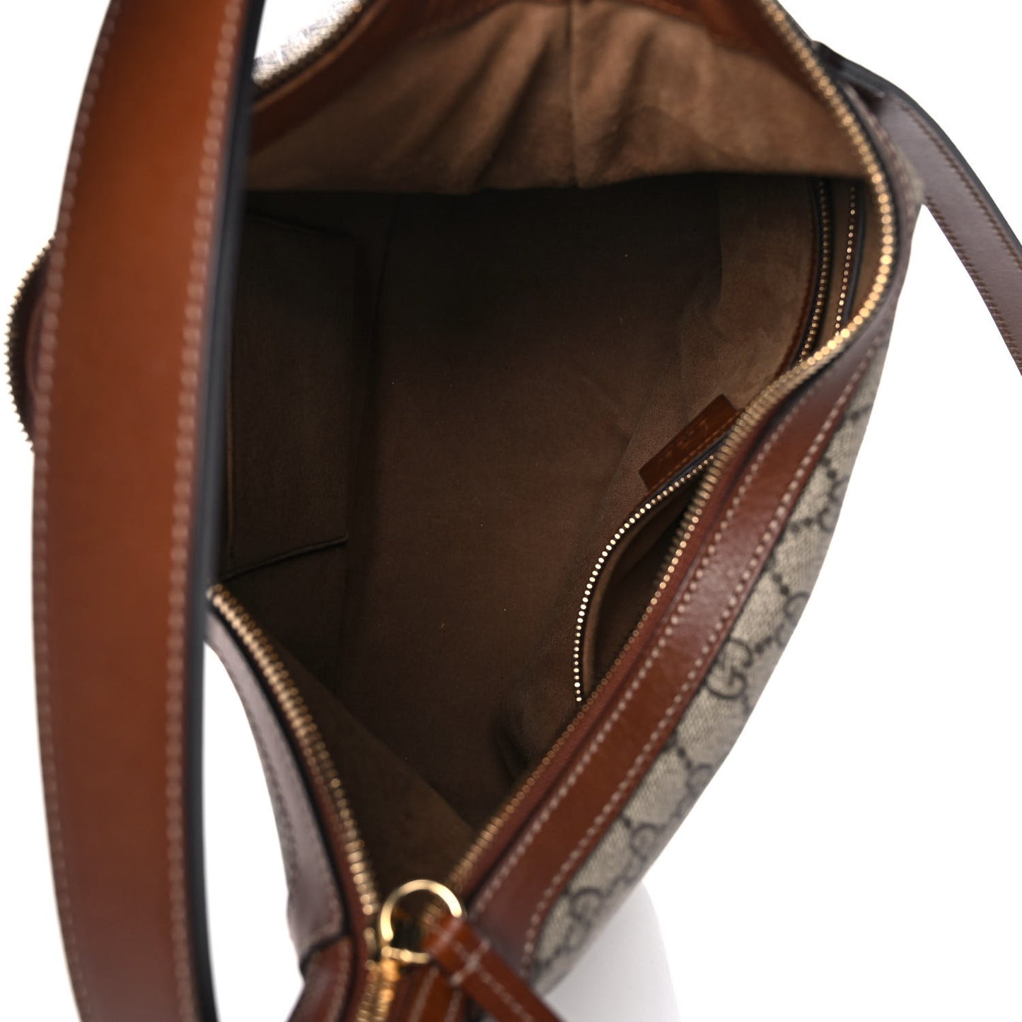 GG Supreme Monogram Linea A Hobo Brown