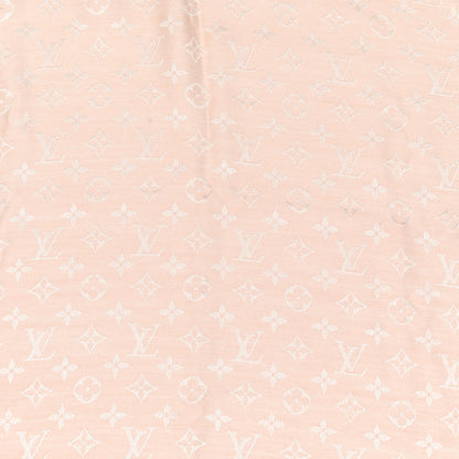 Louis Vuitton Silk Wool Monogram Denim Shawl Rose 4 of 4