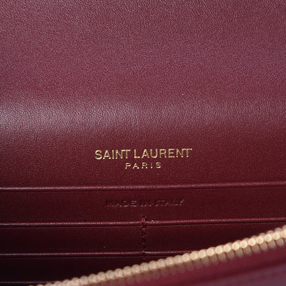 Saint Laurent Smooth Calfskin Classic Monogram Kate Tassel Chain Wallet Palissandre 6 of 12