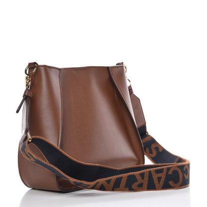 Stella McCartney Eco Alter Nappa Perforated Logo Mini Crossbody Cinnamon 3 of 9