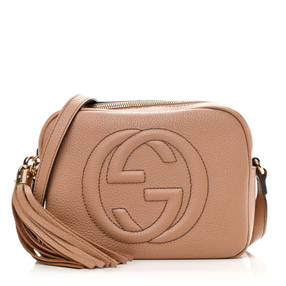 Gucci Pebbled Calfskin Small Soho Disco Bag Camelia 1 of 10