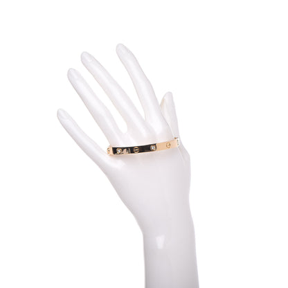 Cartier 18K Yellow Gold 6 Diamond LOVE Bracelet 17 2 of 4