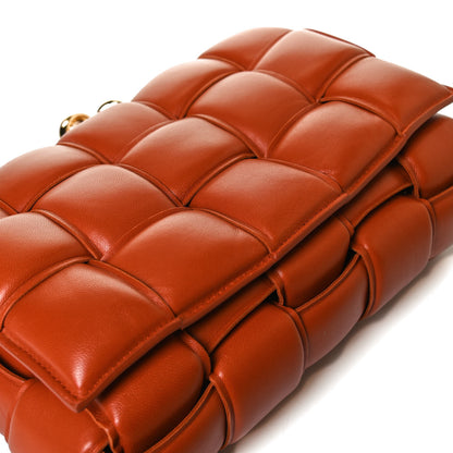 Bottega Veneta Lambskin Maxi Intreccio Padded Chain Cassette Crossbody Bag Maple 12 of 17