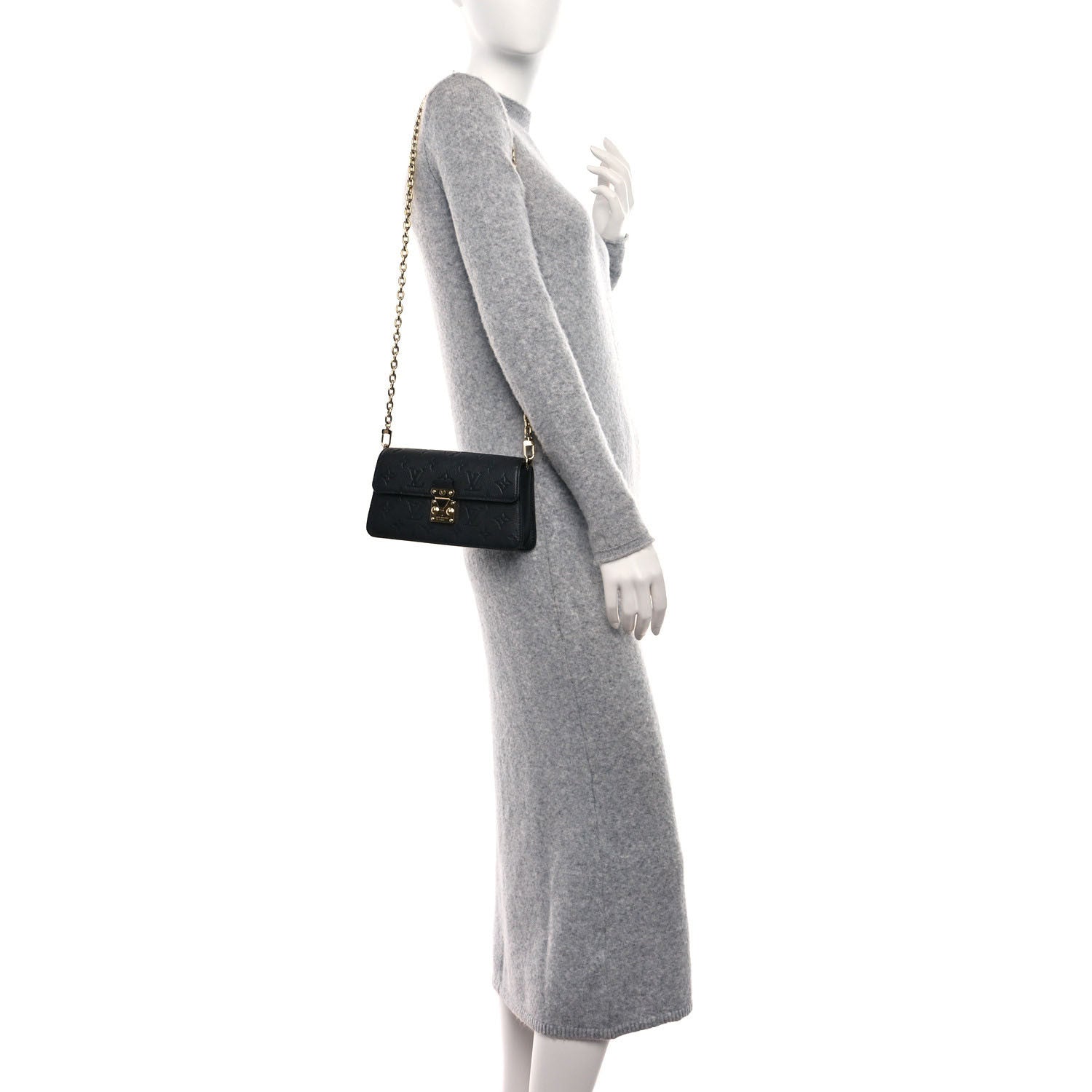 Louis Vuitton Empreinte Metis Wallet On Chain Black 2 of 8
