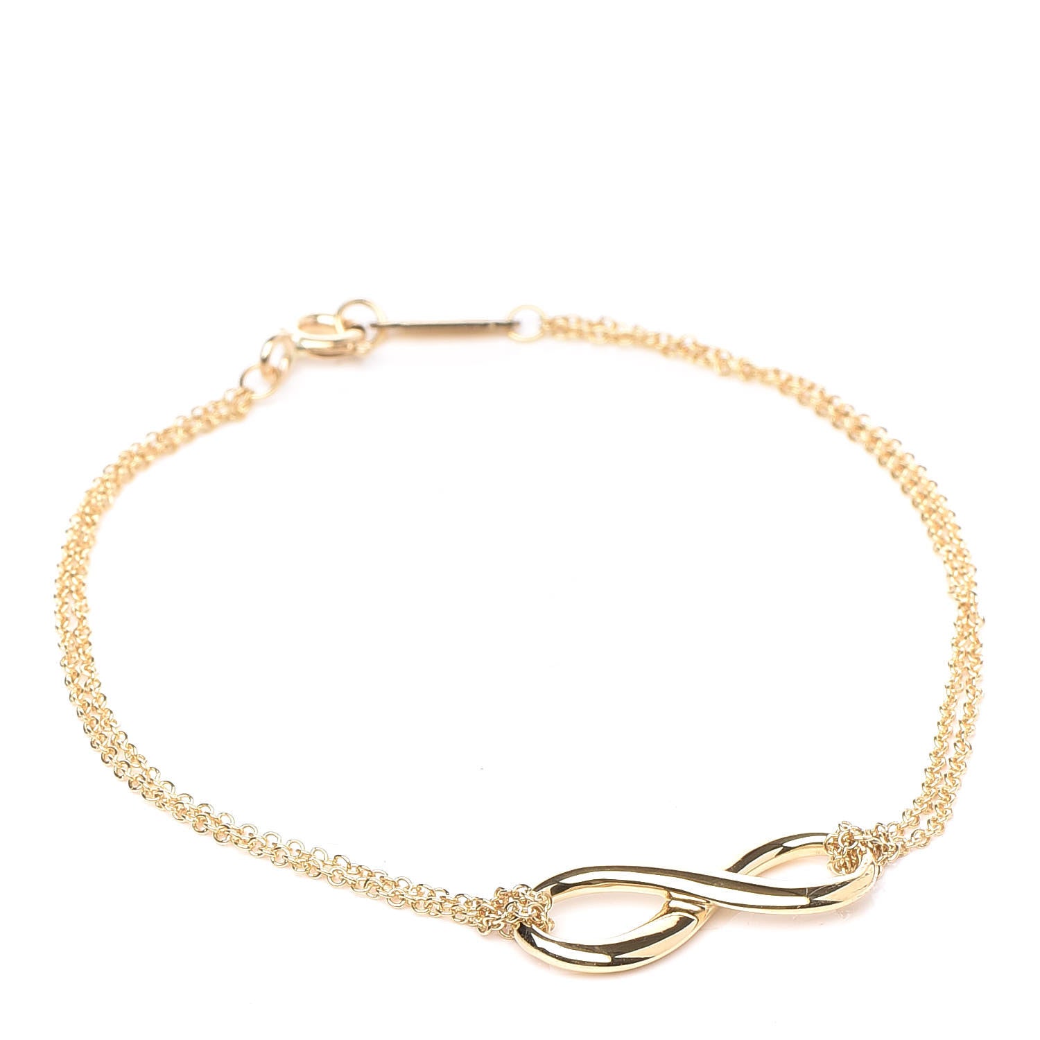 Tiffany 18K Yellow Gold Infinity Bracelet 1 of 6